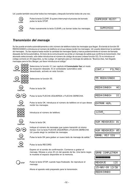 Philips HFC 141/171 E Manual - Fax-Anleitung.de