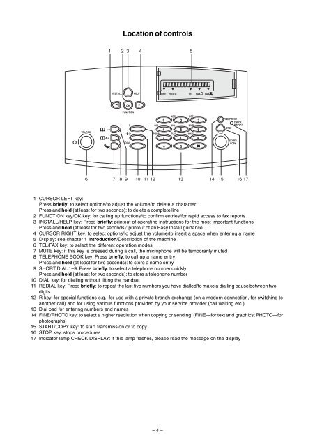 Philips HFC111 UK Manual - Fax-Anleitung.de