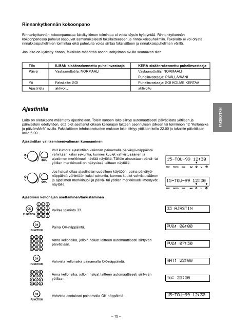 Käyttöopas - Fax-Anleitung.de