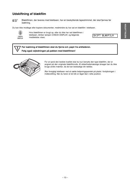 Brugervejledning - Fax-Anleitung.de