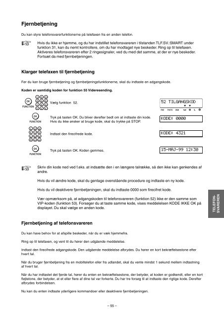 Brugervejledning - Fax-Anleitung.de