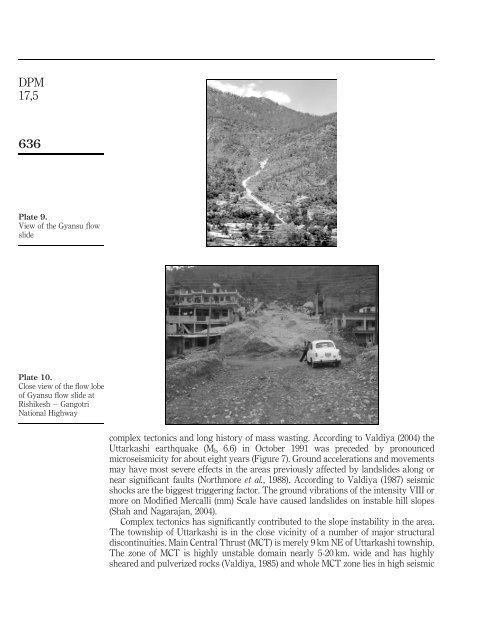 Prognosis and mitigation strategy for major landslide-prone areas Varunavat Parvat landslide in Uttarkashi