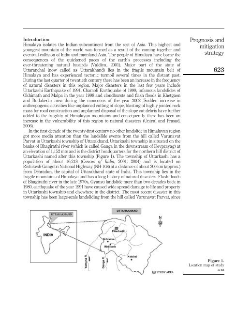 Prognosis and mitigation strategy for major landslide-prone areas Varunavat Parvat landslide in Uttarkashi