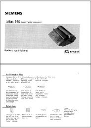 BDA Siemens Telfax 840 (Funktionstaste rechts) - Fax-Anleitung.de