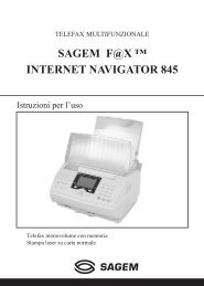 SAGEM F@X ™ INTERNET NAVIGATOR 845 - Fax-Anleitung.de