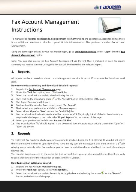 Fax Account Management Instructions.pdf - Faxem