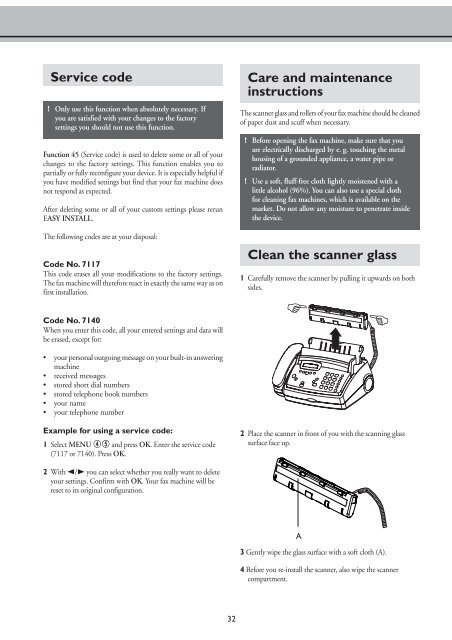 Magic2 Voice GB Manual - Fax-Anleitung.de