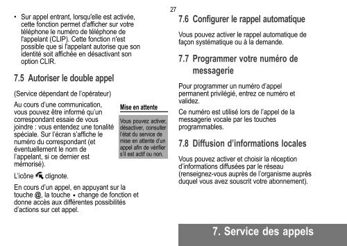 FRANÇAIS MW 932 MW 939 MW 942 MW 949 ... - Fax-Anleitung.de