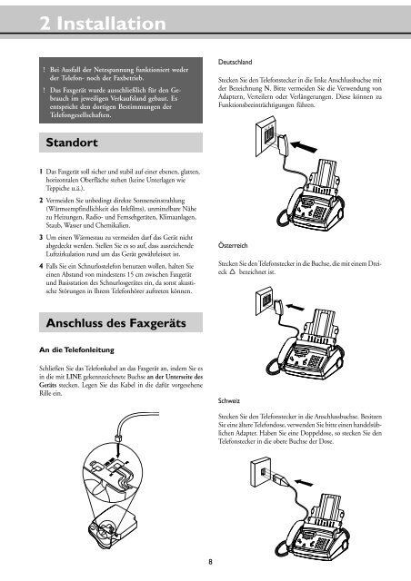 Kurzübersicht - Fax-Anleitung.de