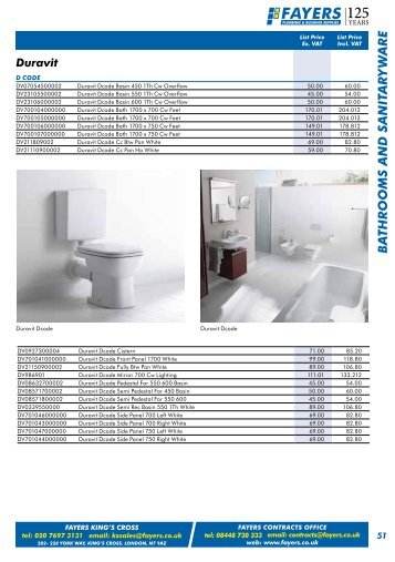 bathrooms and sanitaryware - Fayers