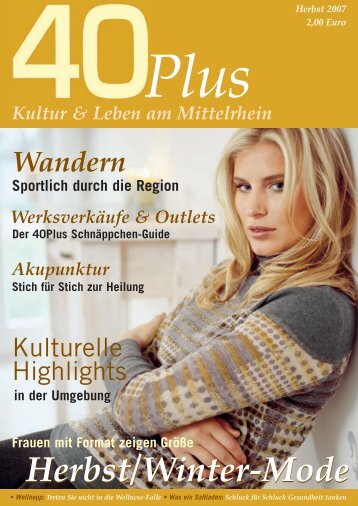 Kultur & Leben am Mittelrhein - 40PLUS ONLINE