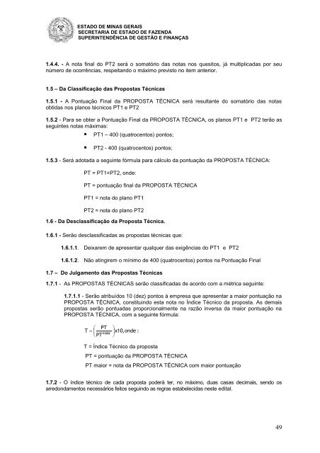 Edital Retificado - Secretaria de Estado de Fazenda de Minas ...