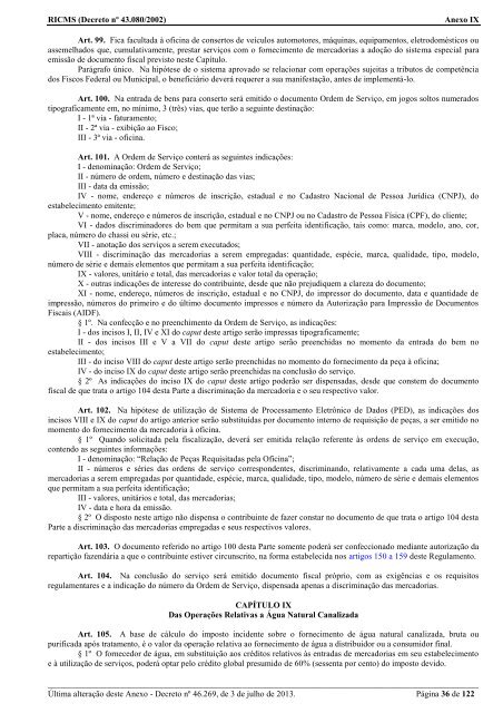 ANEXO IX - 2002 - Secretaria de Estado de Fazenda de Minas Gerais