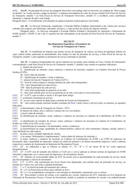 ANEXO IX - 2002 - Secretaria de Estado de Fazenda de Minas Gerais