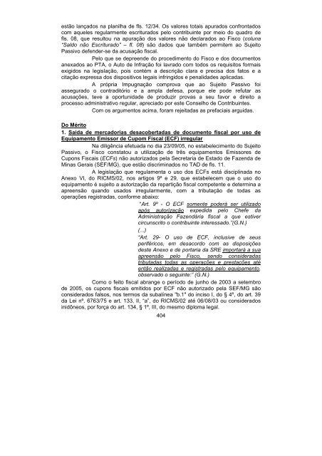 boletim do conselho de contribuintes do estado de - Secretaria de ...