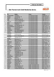 Behr Thermot-tronik Gmbh Händlerliste Service