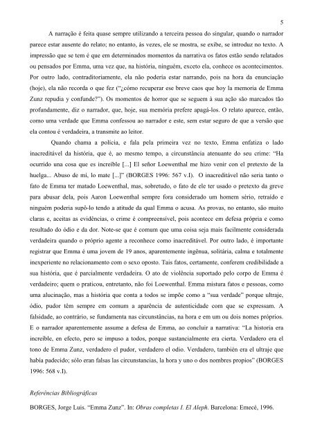 O corpo como instrumento de vingança em “Emma Zunz” de Borges ...