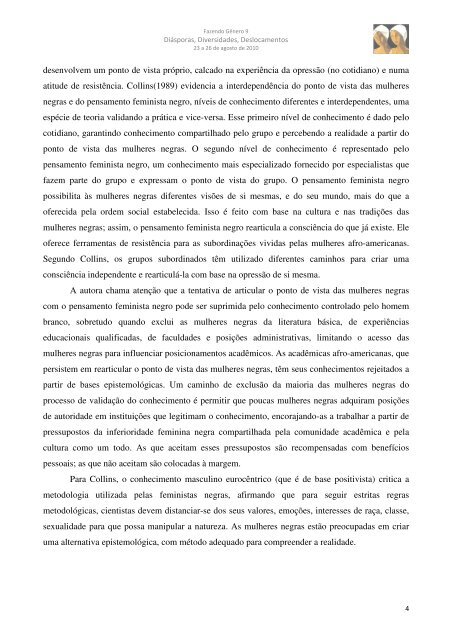 feminismo negro: notas sobre o debate norte-americano e brasileiro