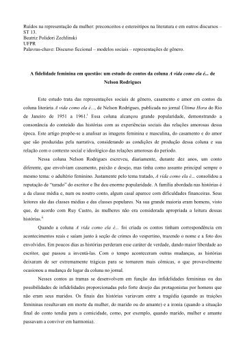 ST 13. Beatriz Polido - Fazendo Gênero