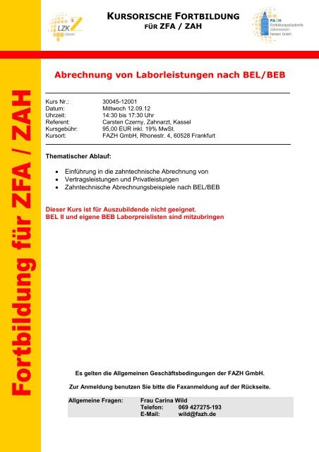 Merkblatt - Fortbildungsakademie Zahnmedizin Hessen GmbH