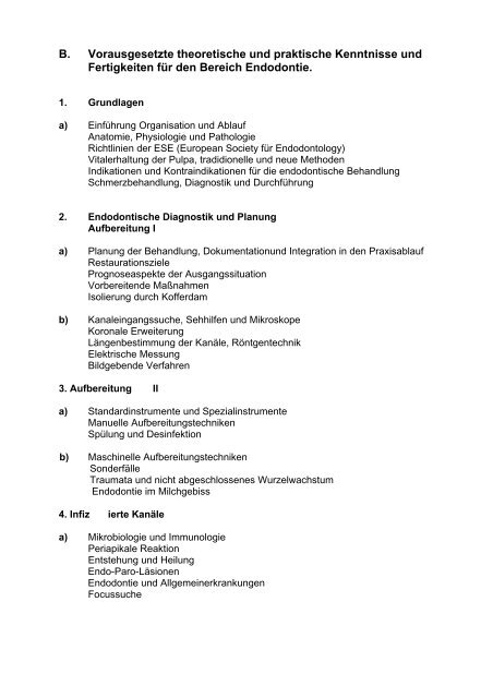 Curriculum Endodontie - Fortbildungsakademie Zahnmedizin ...