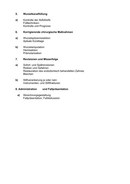 Curriculum Endodontie - Fortbildungsakademie Zahnmedizin ...