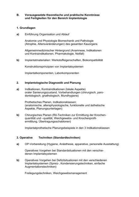 Curriculum Implantologie - Fortbildungsakademie Zahnmedizin ...