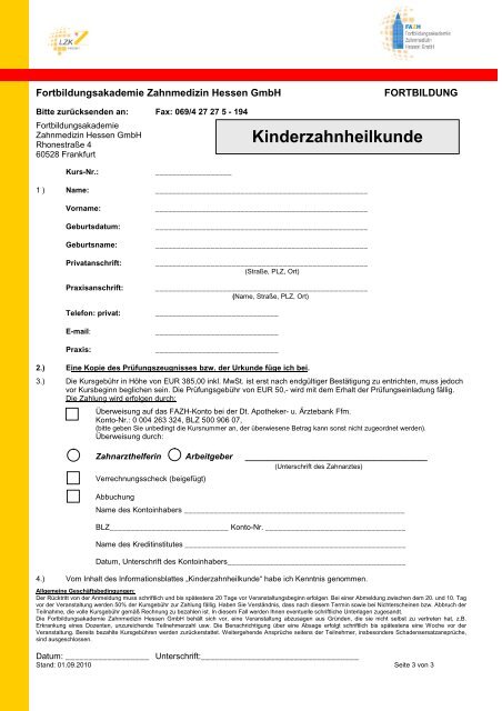 Merkblatt - Fortbildungsakademie Zahnmedizin Hessen GmbH