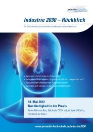 Industrie 2030 – Rückblick - FAZ-Institut