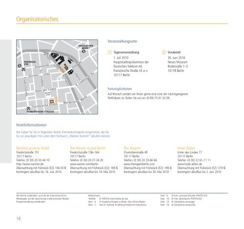 Programm 4. Deutscher Marken-Summit - FAZ-Institut