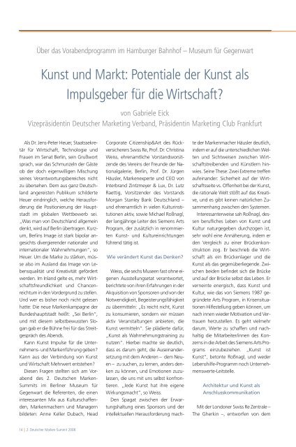 2. Deutscher Marken-Summit - FAZ-Institut