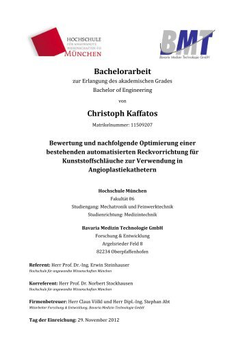 Bachelorarbeit Christoph Kaffatos - Fakultät 06 - Hochschule München