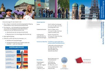 PDF-Flyer - Fakultät 06 - Hochschule München