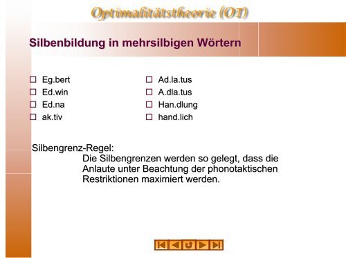 Silbenphonologie des Deutschen