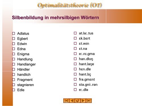 Silbenphonologie des Deutschen