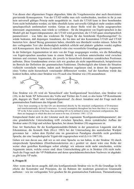 Ergativität in der modernen generativen Grammatik