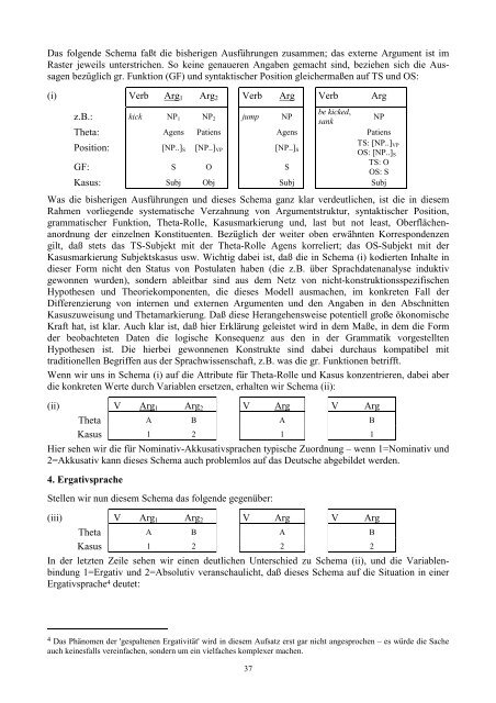 Ergativität in der modernen generativen Grammatik