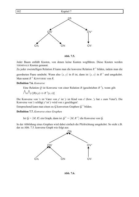 Mathematische und logische Grundlagen der Linguistik