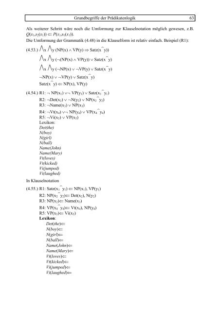 Mathematische und logische Grundlagen der Linguistik