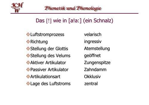 Konsonantenbeschreibung