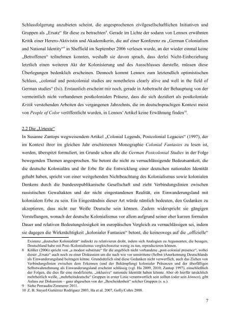 German Postcolonial Studies und - Fachbereich 10 - Universität ...