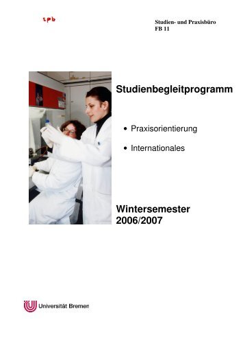 Studienbegleitprogramm Wintersemester 2006/2007 - Universität ...