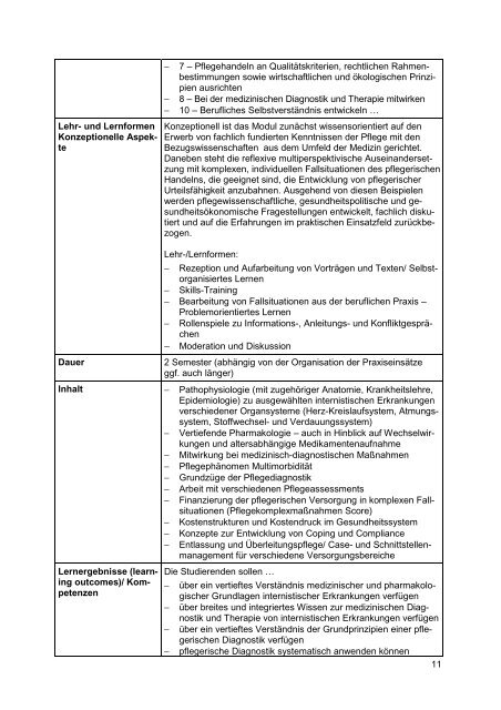 Modulhandbuch BA Pflegewiss (dual) final