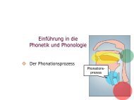 Phonetik und Phonologie 5