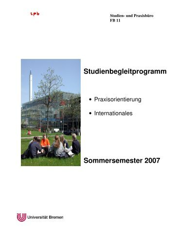 Studienbegleitprogramm Sommersemester 2007