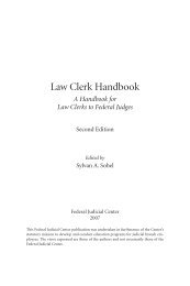 Law Clerk Handbook: A Handbook for Law Clerks to Federal Judges ...