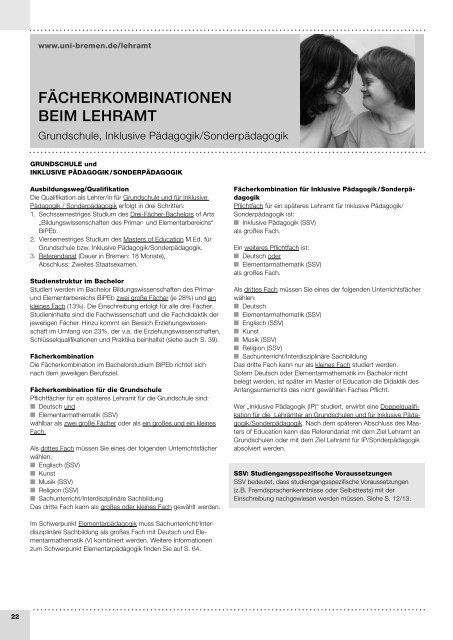 bachelor - Fachbereich 12 - Universität Bremen