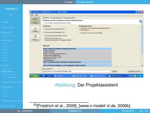 V-Modell XT - Seminar WS 2009/2010