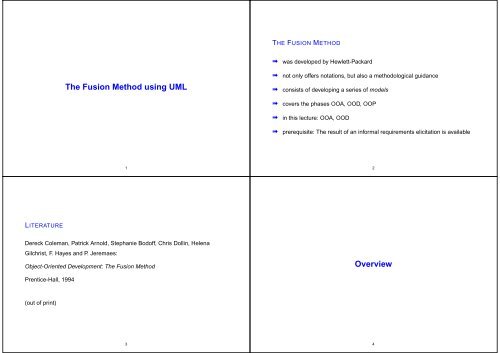 Slides Part 2 (OOA, pages 1-128, pdf, 4 slides per page)