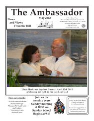 May Newsletter 2012.pmd - First Baptist Church of Norwich